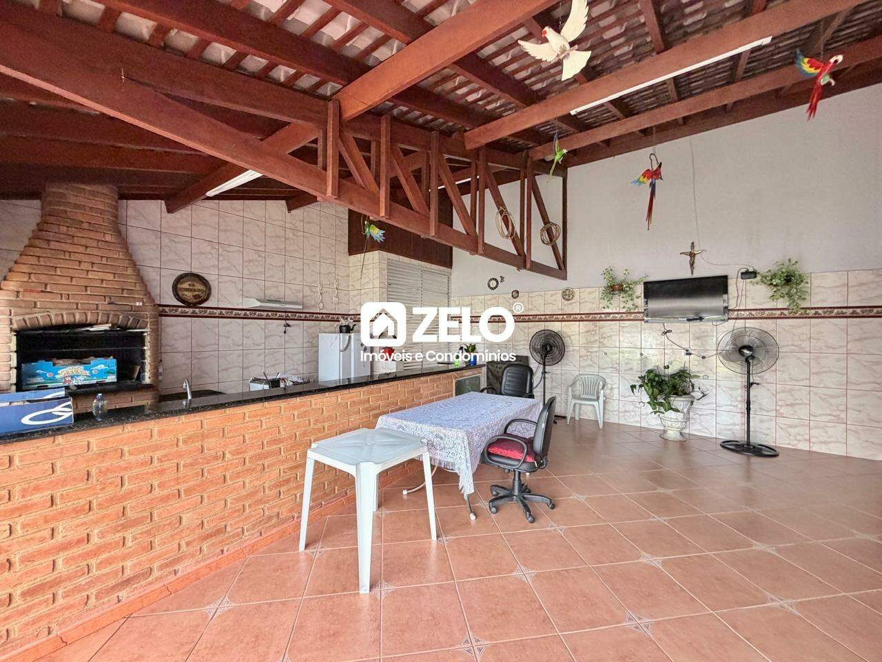 Casa em Jardim Sumarezinho, Hortolândia - SP | Zelo Imóveis: Área gourmet com churrasqueira