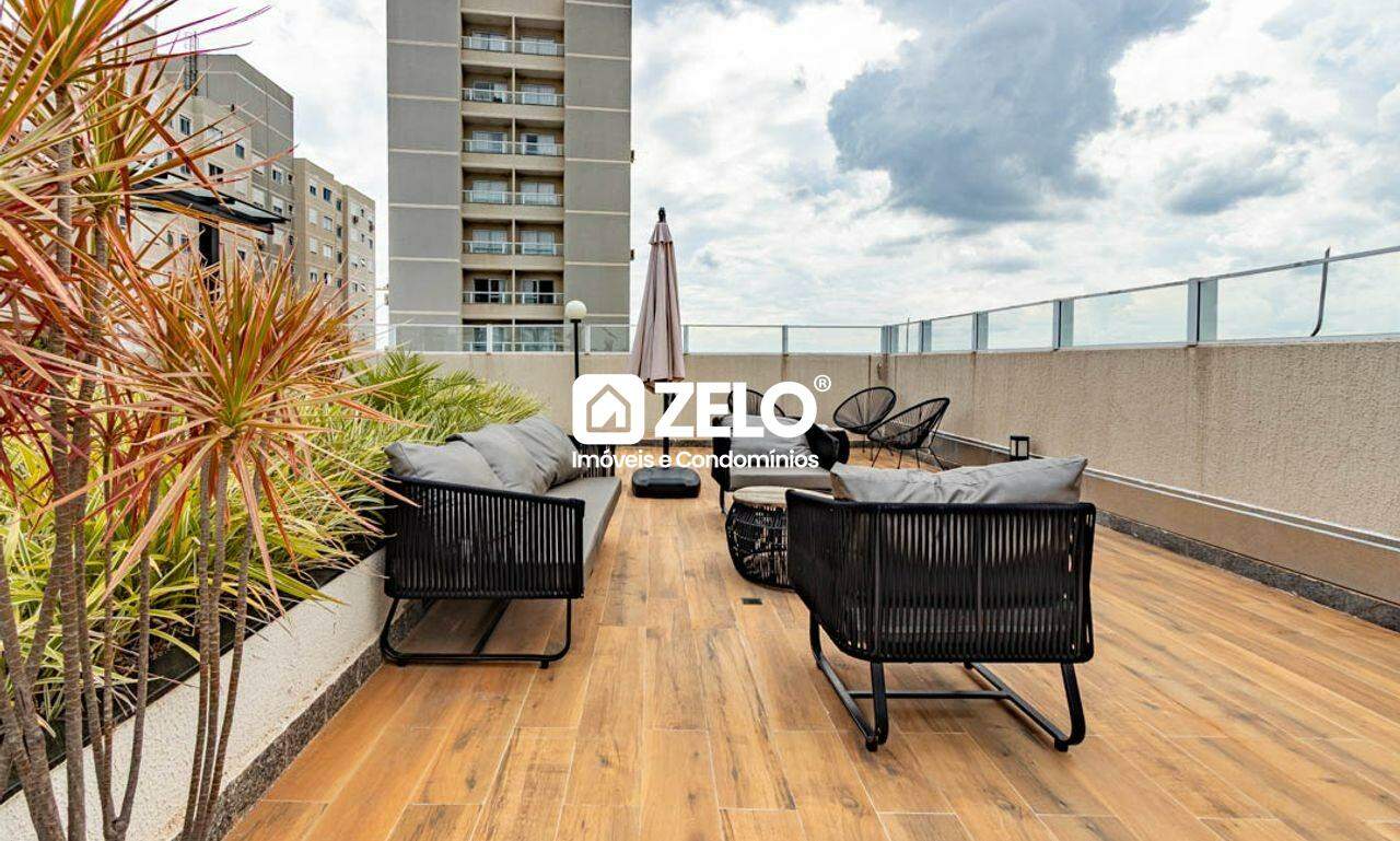 Apartamento em Parque Rural Fazenda Santa Cândida, Campinas - SP | Zelo Imóveis: Terraço com espaço gourmet