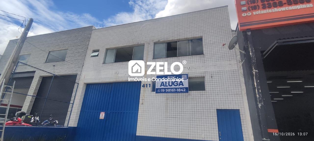 Barracão em Vila Paraíso, Campinas - SP | Zelo Imóveis: Barracão para alugar, Vila Paraíso - Campinas/SP