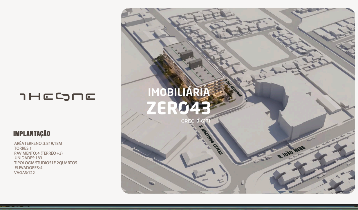 Studio | The One - DAJ | 1 até 2 quartos | à venda | Colina Verde | Londrina: 