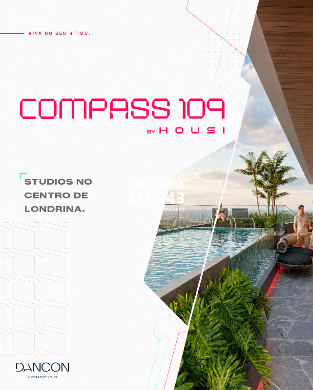 Apartamento | Compass 109 | 1 quarto | à venda | Jardim Agari | Londrina: 