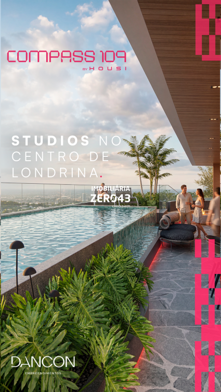 Apartamento | Compass 109 | 1 quarto | à venda | Jardim Agari | Londrina: 