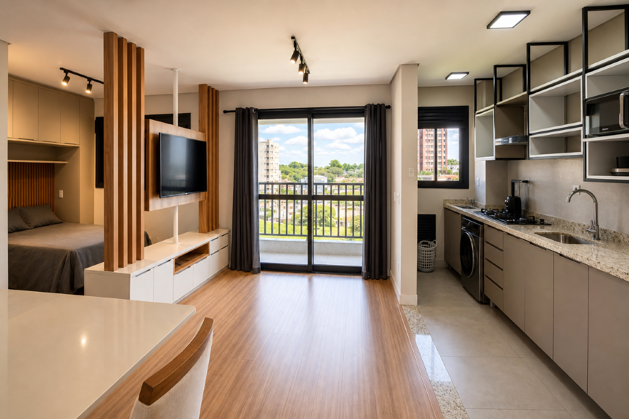 Apartamento | Freedom Palhano | 1 quarto | à venda | Gleba Fazenda Palhano | Londrina: 