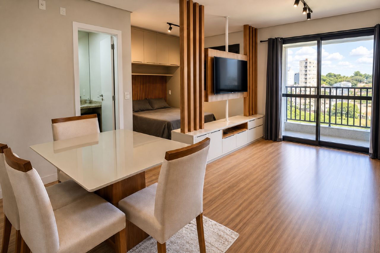 Apartamento | Freedom Palhano | 1 quarto | à venda | Gleba Fazenda Palhano | Londrina: 