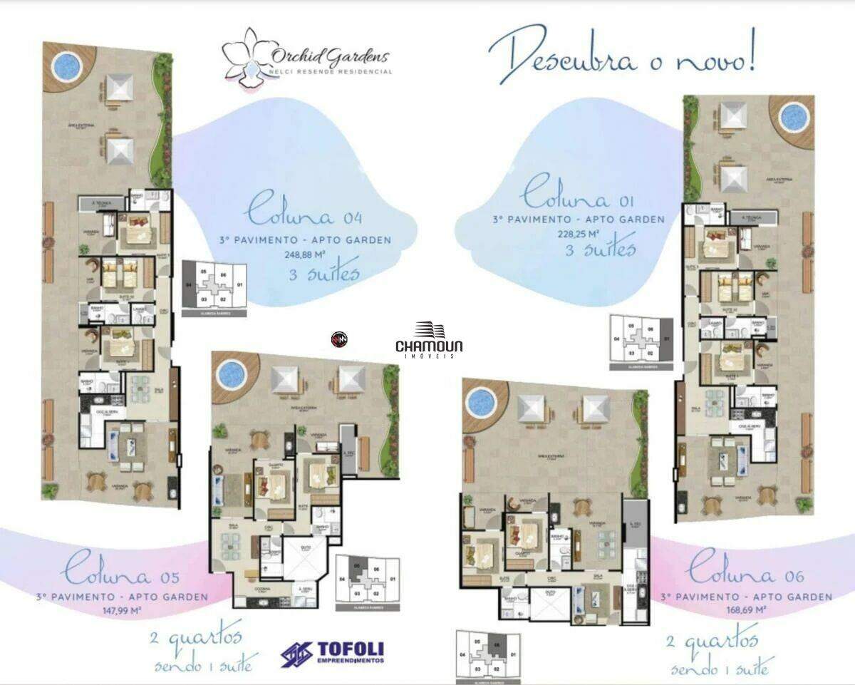Apartamento à venda no Enseada Azul: Apartamento Alto Padrão, 03 quartos sendo 02 suítes, 02 Vagas, Area de Lazer Completa, Enseada Azul - Guarapari/ES