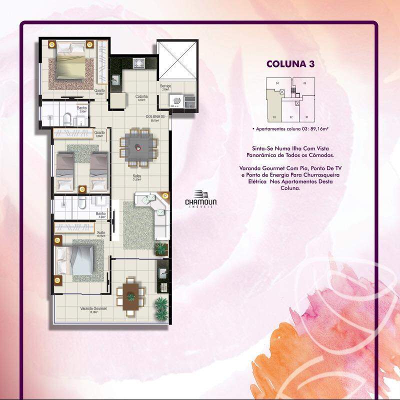Apartamento à venda no Praia dos Castelhanos: LANÇAMENTO 2025 ROSA ANGELICA