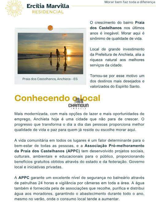 Apartamento à venda no Praia do Morro: LANÇAMENTO ED. ERCÍLIA MARVILLA ES