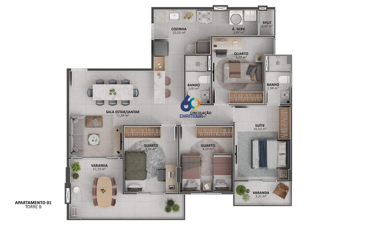 Apartamento à venda no Praia da Costa: Apartamento 4 quartos na Praia da Costa - Vila velha ES