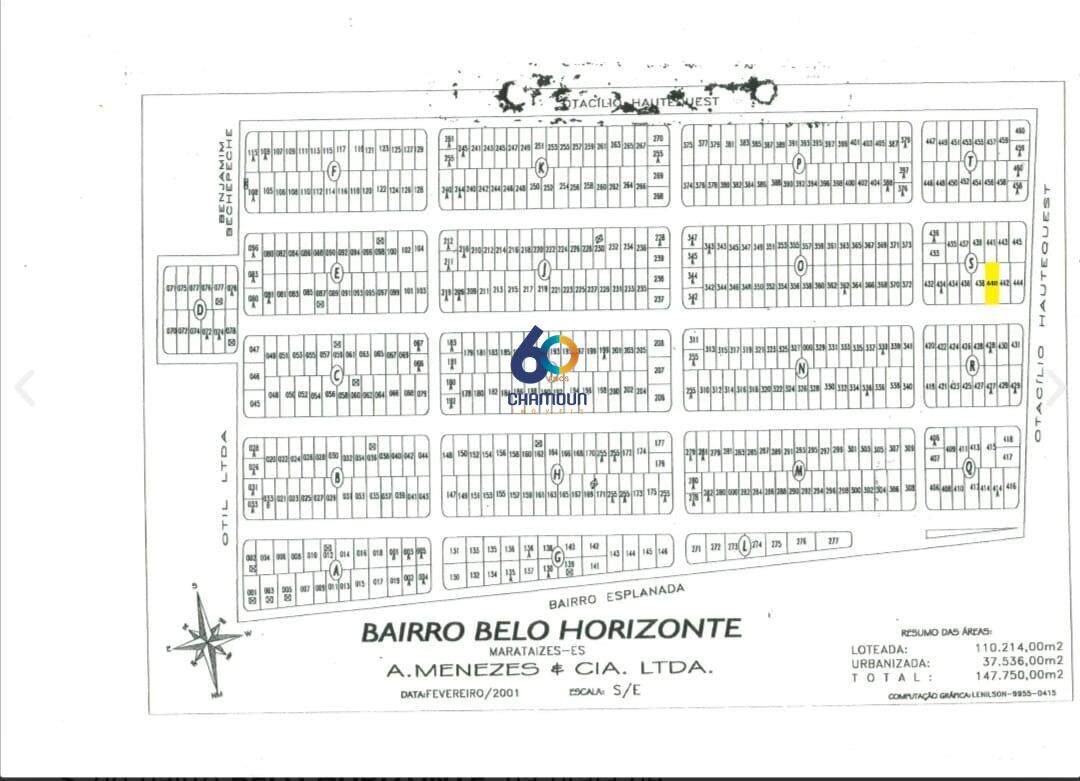 Lote à venda no Belo Horizonte: Lote à venda em Marataízes.