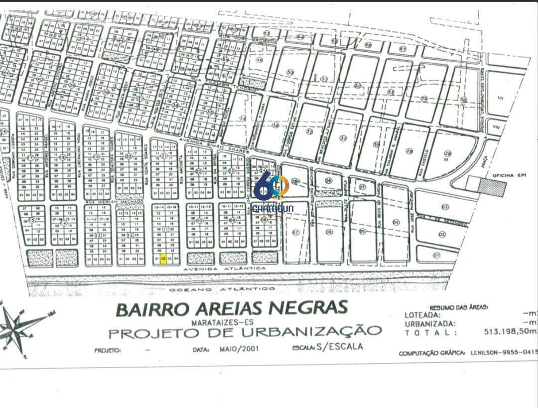 Lote à venda no Areias Negras : Lote à venda em Marataíze