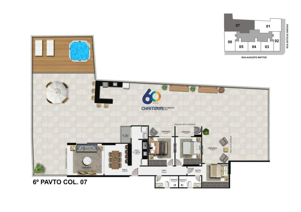 Apartamento à venda no Centro: 