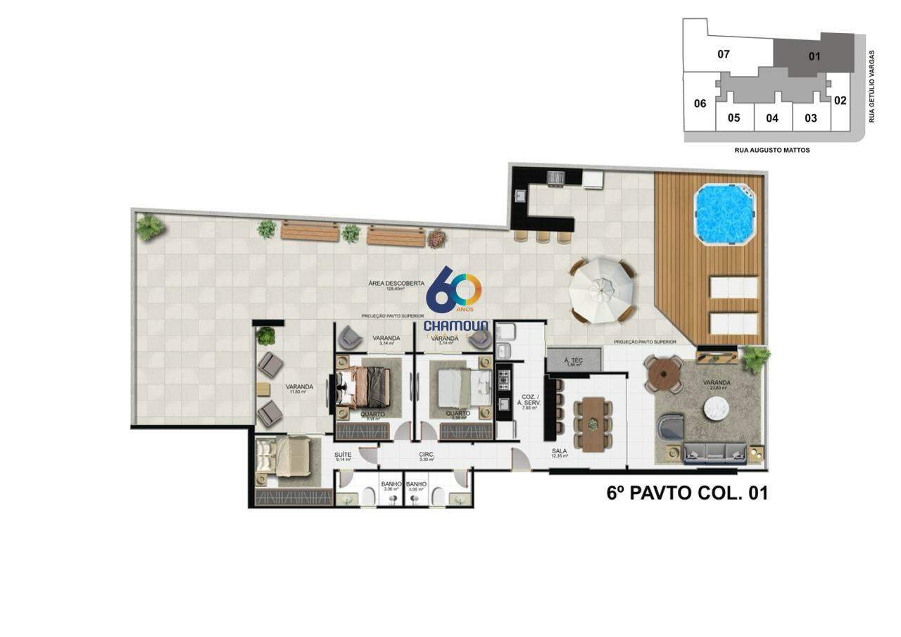 Apartamento à venda no Centro: 