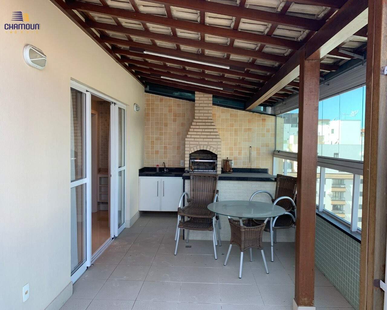 Cobertura à venda no Centro: Varanda  Gourmet  ampla e com vista para o mar 